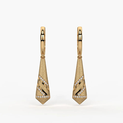 Spiral Cone Drop Earrings