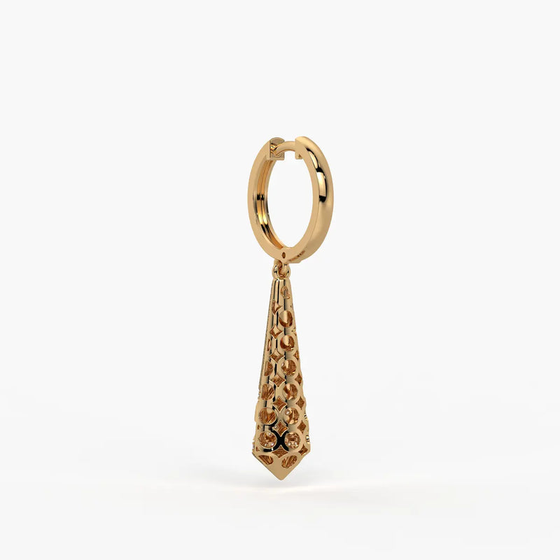 Spiral Cone Drop Earrings