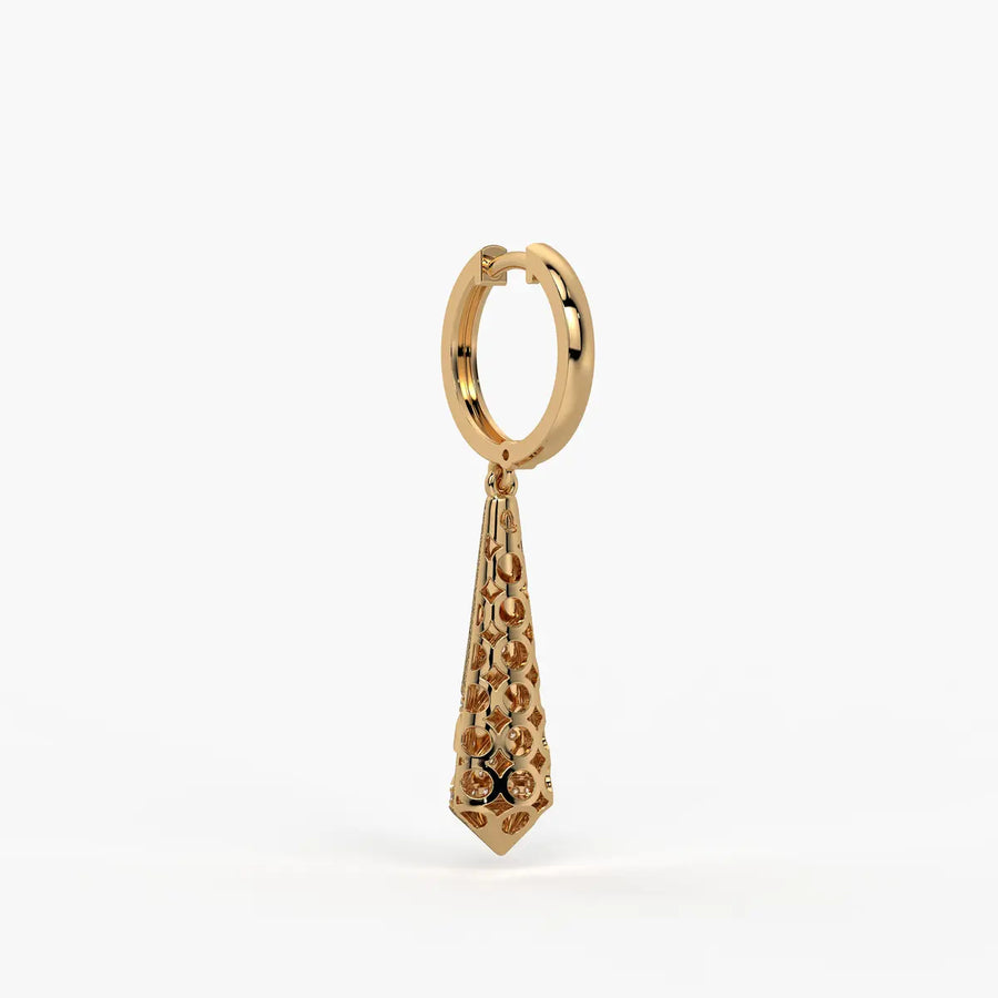 Spiral Cone Drop Earrings