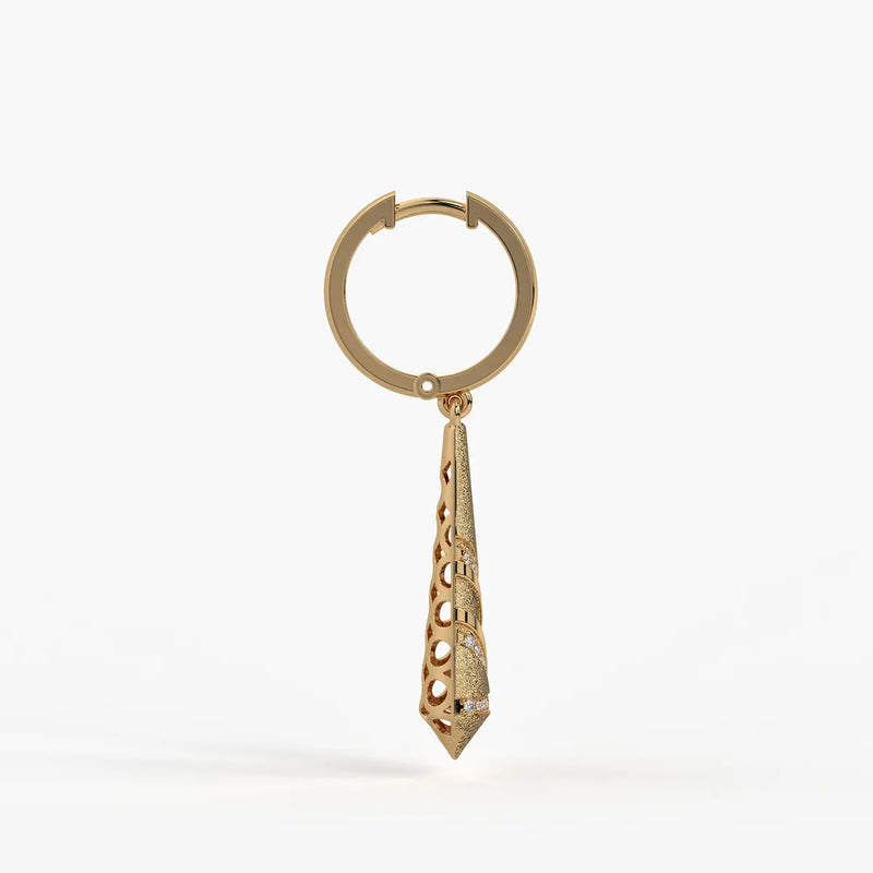 Spiral Cone Drop Earrings