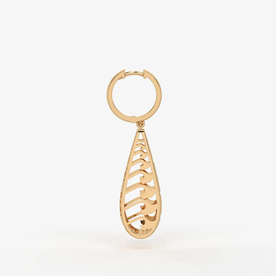 Trielle Lattice Glow Drop Hoops