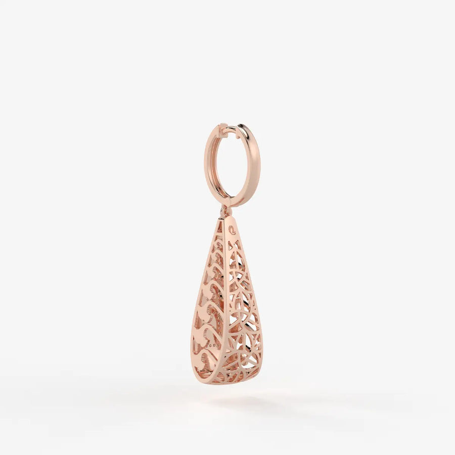 Trielle Lattice Glow Drop Hoops