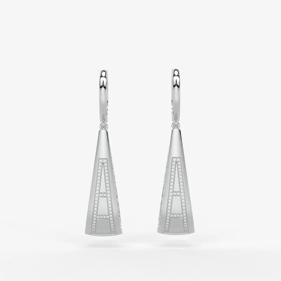 Trielle Lattice Glow Drop Hoops
