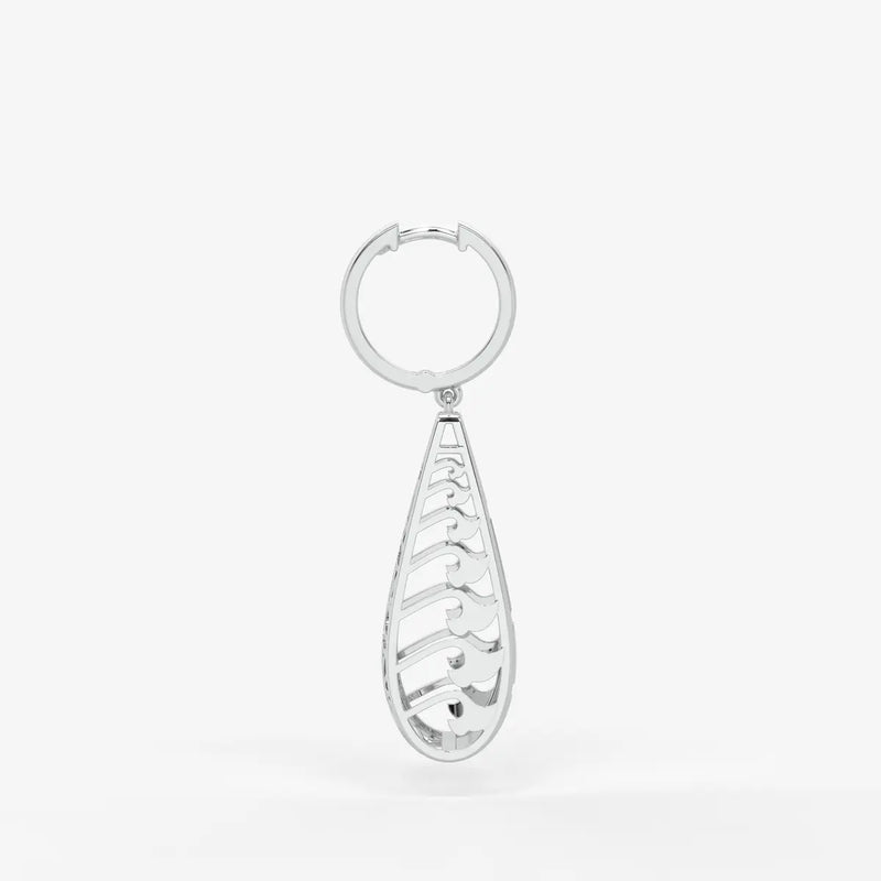 Trielle Lattice Glow Drop Hoops