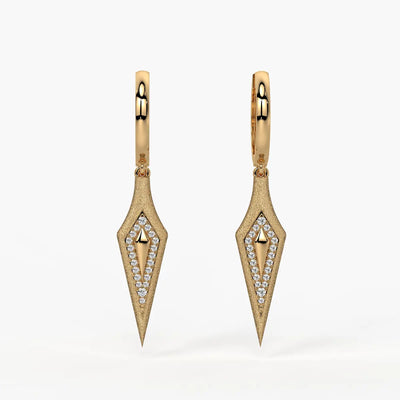 Arrow Prism Drop Earrings