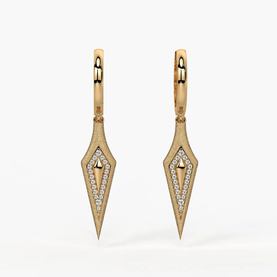 Arrow Prism Drop Earrings