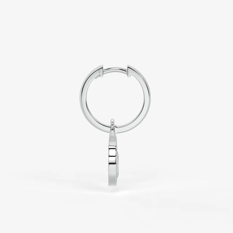 Sylvara Marquise Drop Hoop Earrings