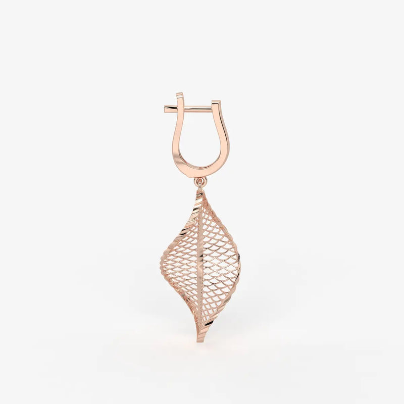 Twisted Leaf Drop Earrings