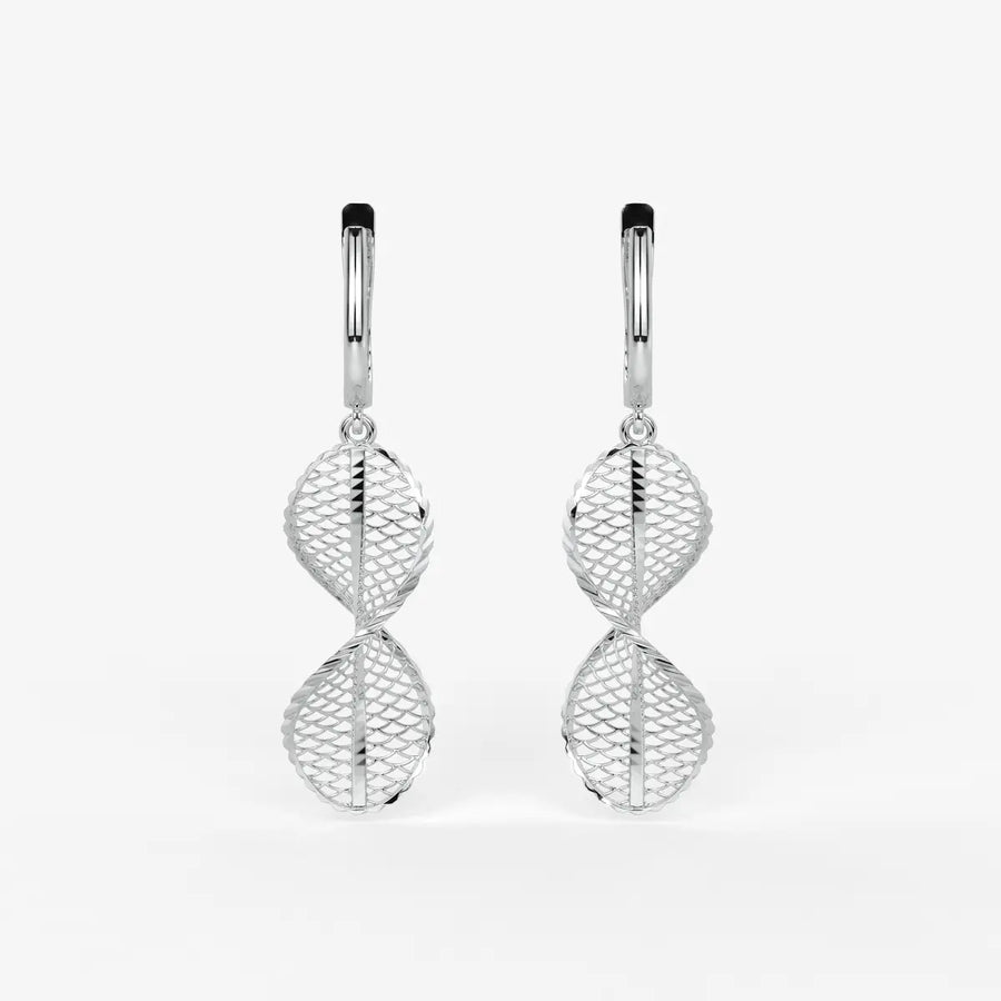 Twisted Leaf Drop Earrings