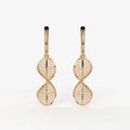 Twisted Leaf Drop Earrings