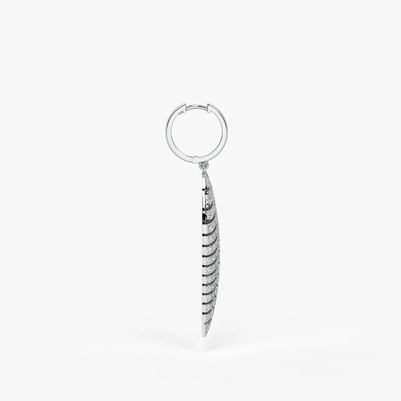 Zivara Feather Hoop Earrings