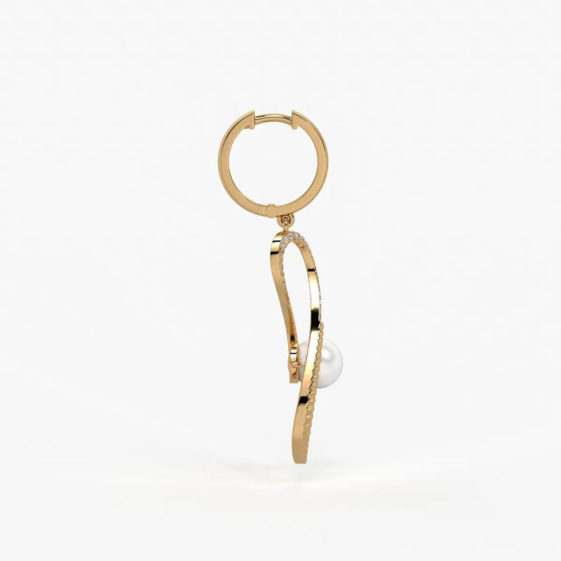 Seravine Pearl Infinity Drop Earrings