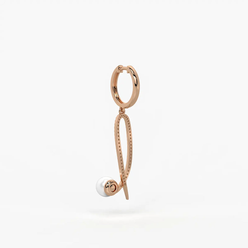 Pearlora Spark Loop Drop Earrings