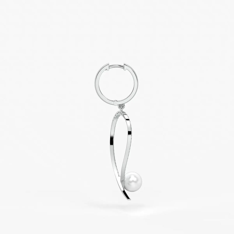 Pearlora Spark Loop Drop Earrings