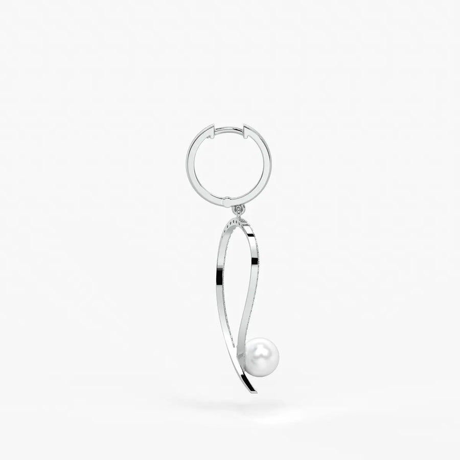 Pearlora Spark Loop Drop Earrings