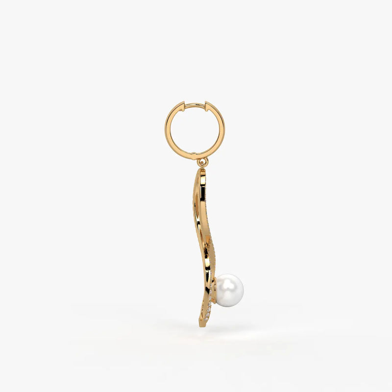 Infinelle Pearl Loop Earrings