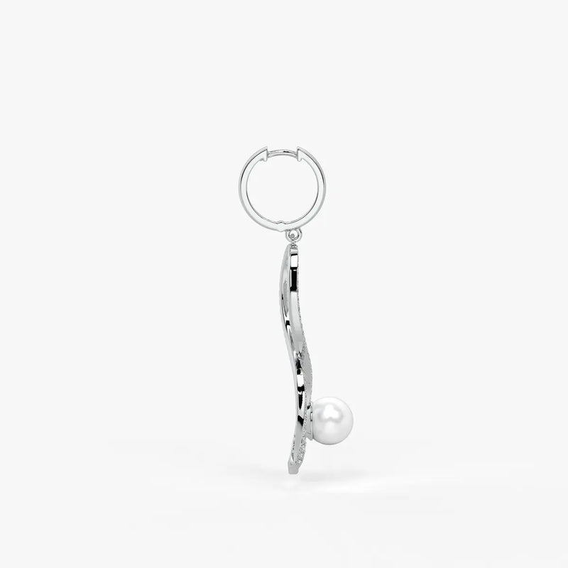 Infinelle Pearl Loop Earrings