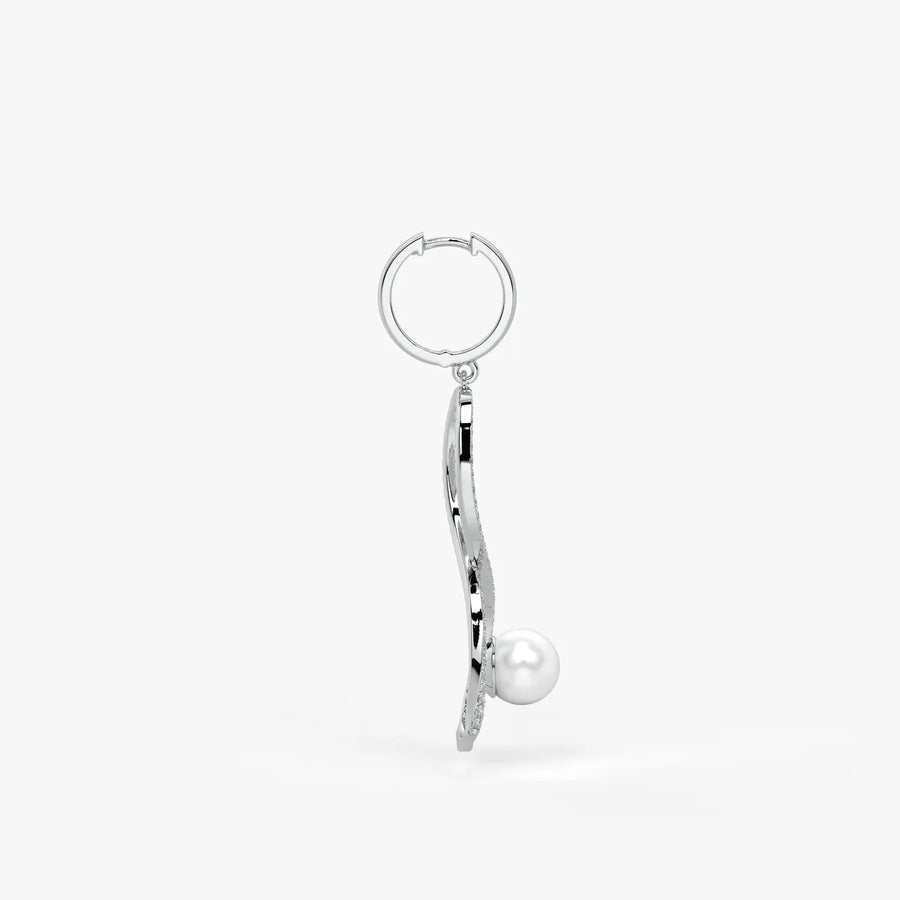 Infinelle Pearl Loop Earrings