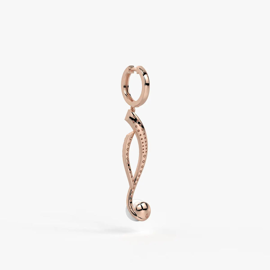 Lumivine Pearl Twist Drop Earrings