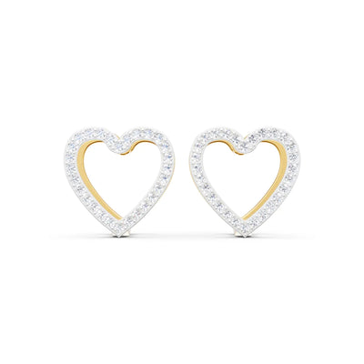 Mireille Heart Diamond Earrings