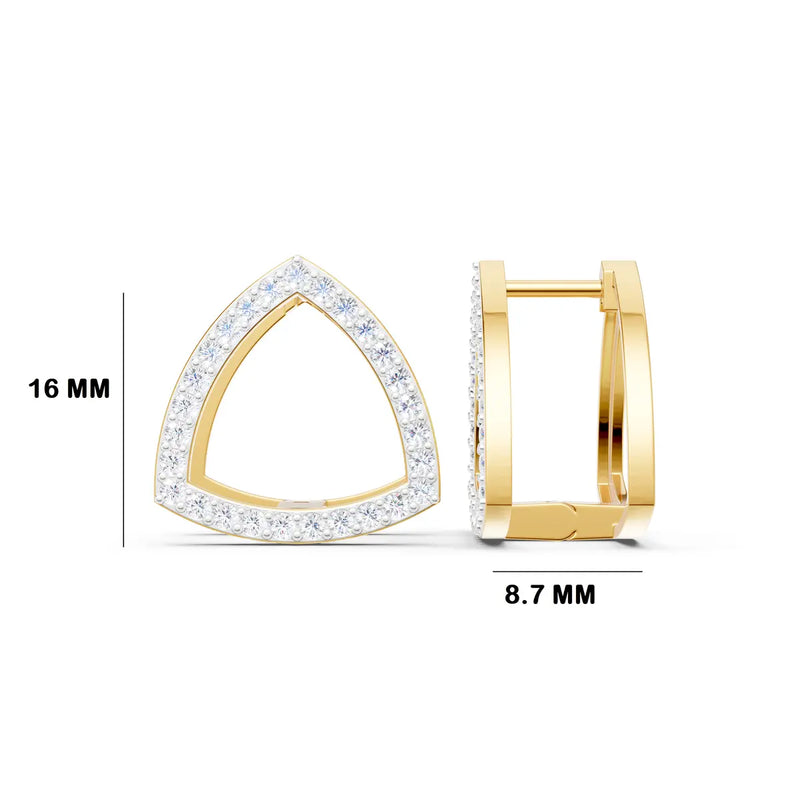 Keva Trillion Diamond Earrings