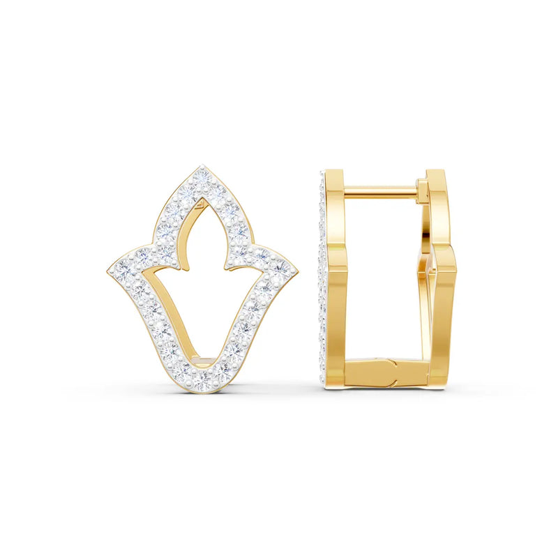 Kiara Trefoil Diamond Earrings