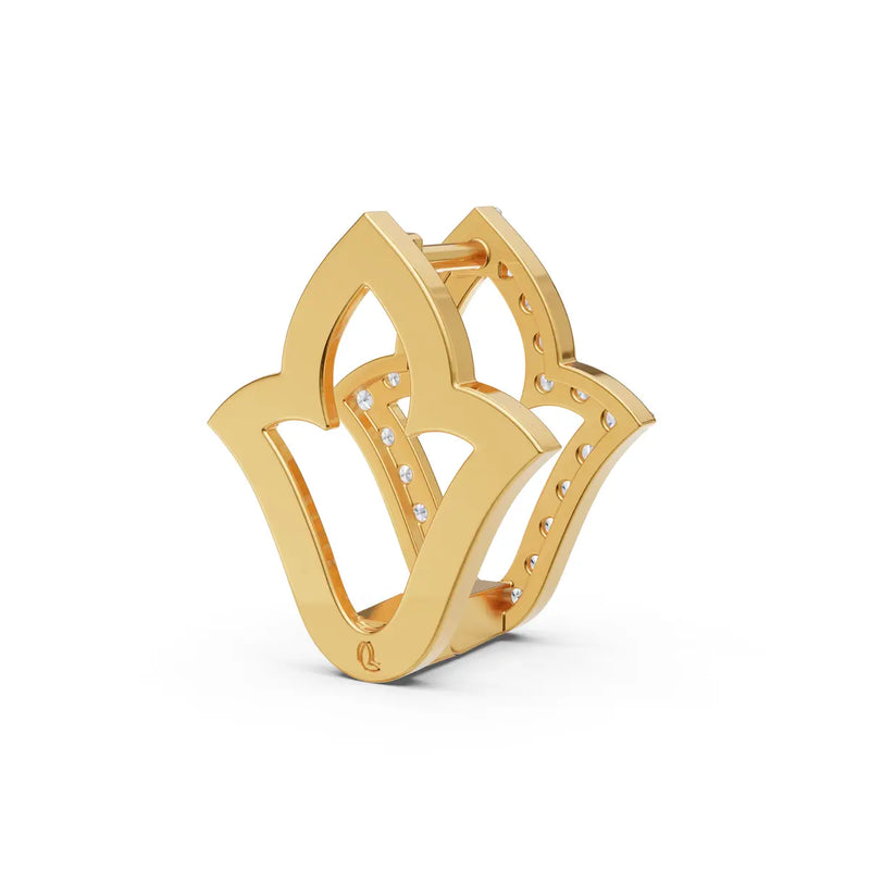 Kiara Trefoil Diamond Earrings