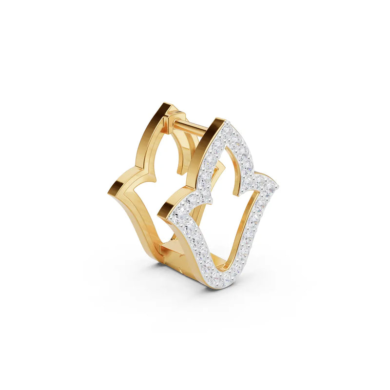 Kiara Trefoil Diamond Earrings