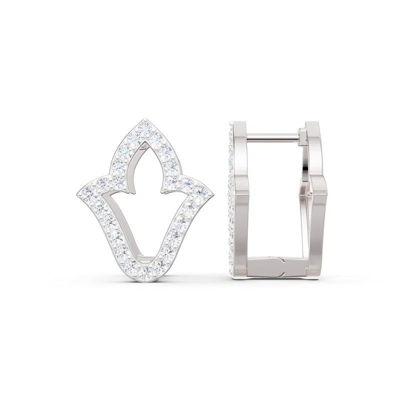 Kiara Trefoil Diamond Earrings