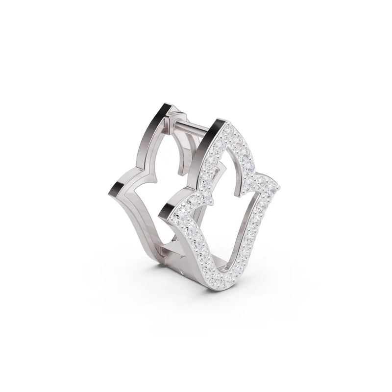 Kiara Trefoil Diamond Earrings
