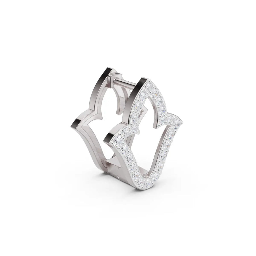 Kiara Trefoil Diamond Earrings