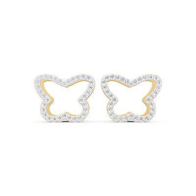 Fleur Papillon Diamond Earrings