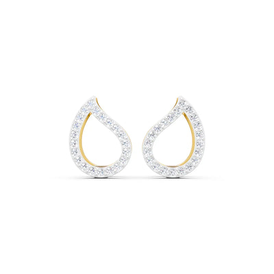 Calla Tear Diamond Earrings