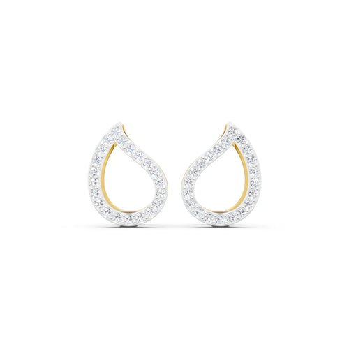 Calla Tear Diamond Earrings