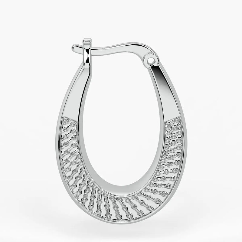 Hammer Curve Hoop Earrings