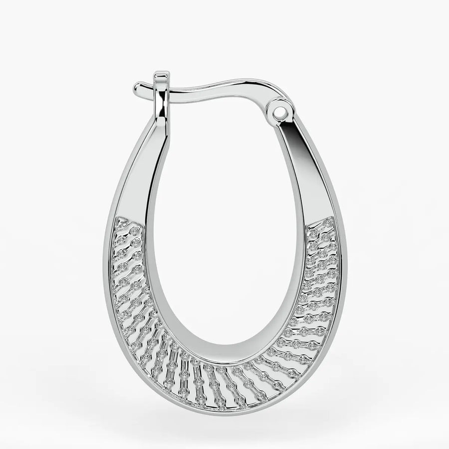 Hammer Curve Hoop Earrings