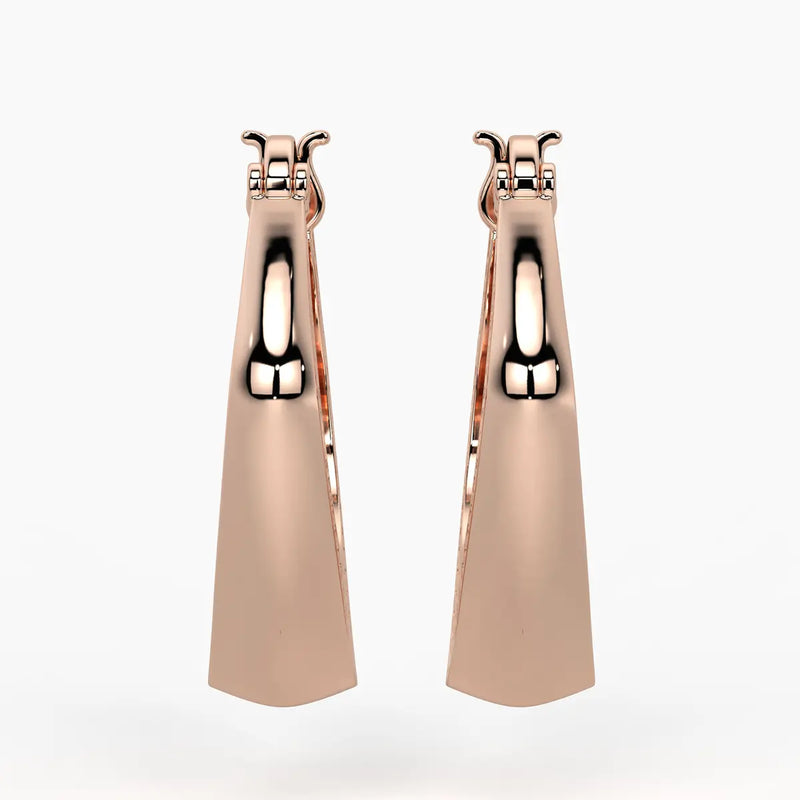 Textured Teardrop Hoop Earrings