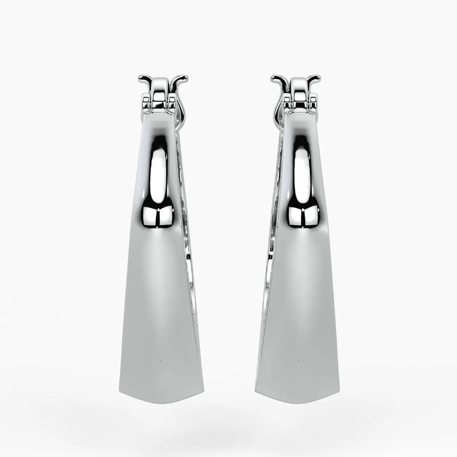 Textured Teardrop Hoop Earrings