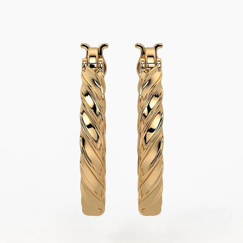 Vortessa Twist Hoop Earrings