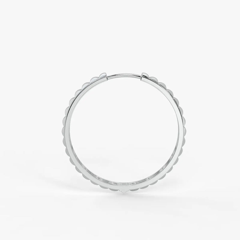 Rivelle Facet Rhythm Hoop Earrings