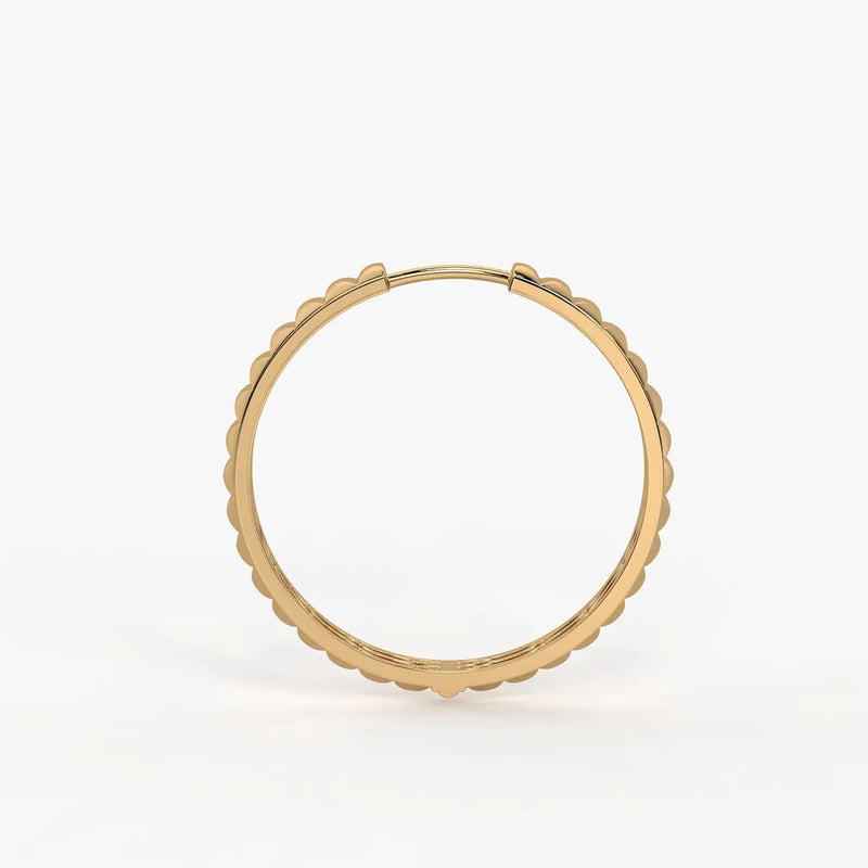 Rivelle Facet Rhythm Hoop Earrings
