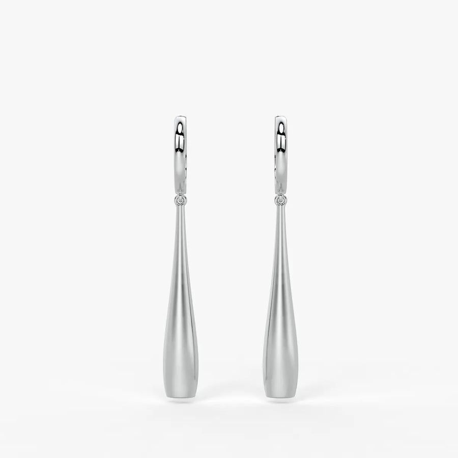Elara Sway Drop Hoop Earrings