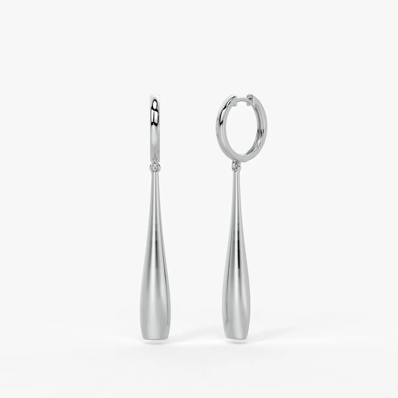 Elara Sway Drop Hoop Earrings