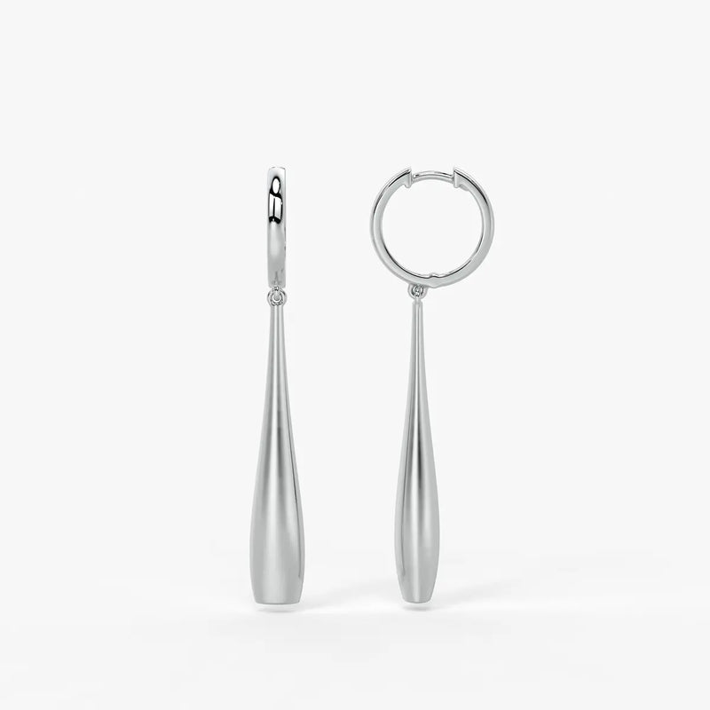 Elara Sway Drop Hoop Earrings