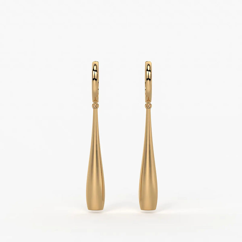 Elara Sway Drop Hoop Earrings