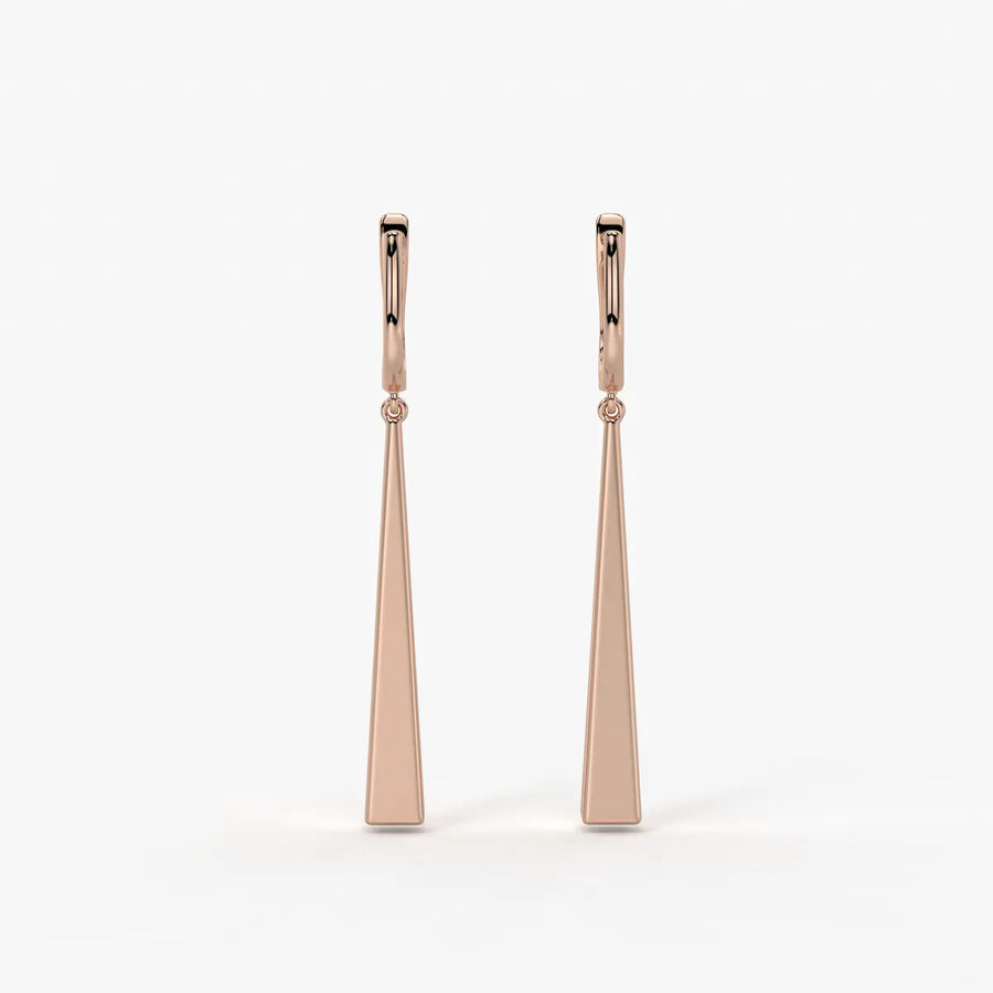 Avenyx Taper Drop Hoop Earrings