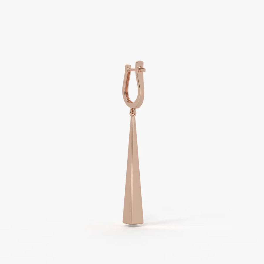 Avenyx Taper Drop Hoop Earrings