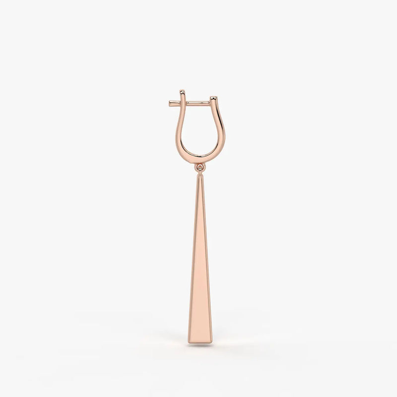 Avenyx Taper Drop Hoop Earrings