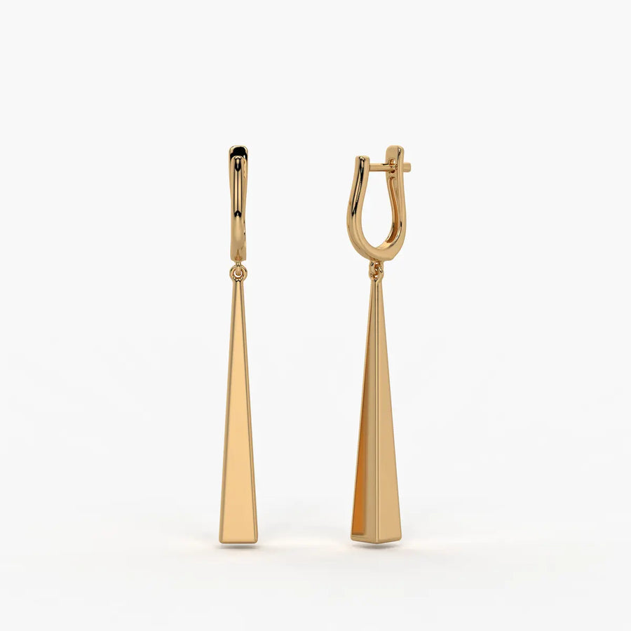 Avenyx Taper Drop Hoop Earrings