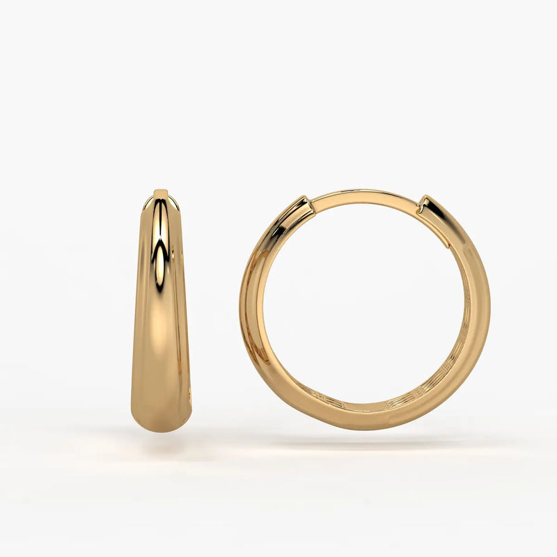 Cymora Dome Hoop Earrings